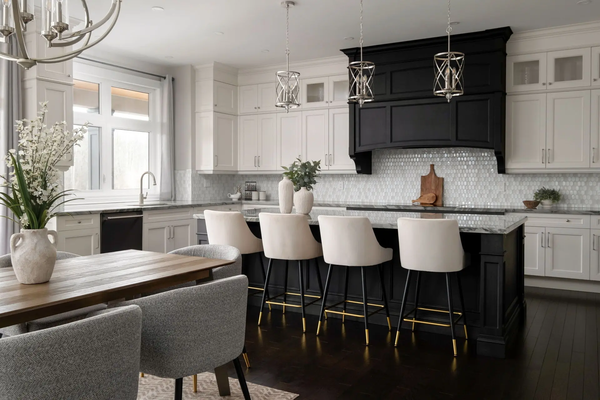 Modern staged condo kitchen in Toronto GTA