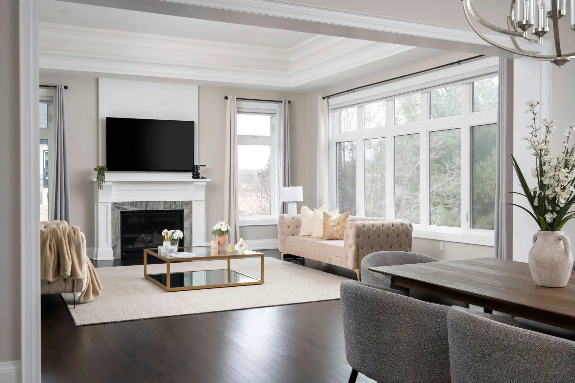 Luxury staged condo interior design Toronto